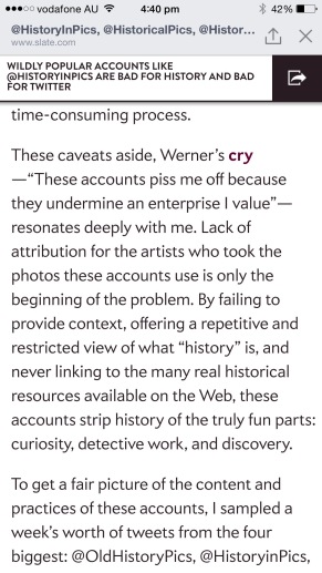 Screenshot an Article by Rebecca Onion published in Slate Magazine